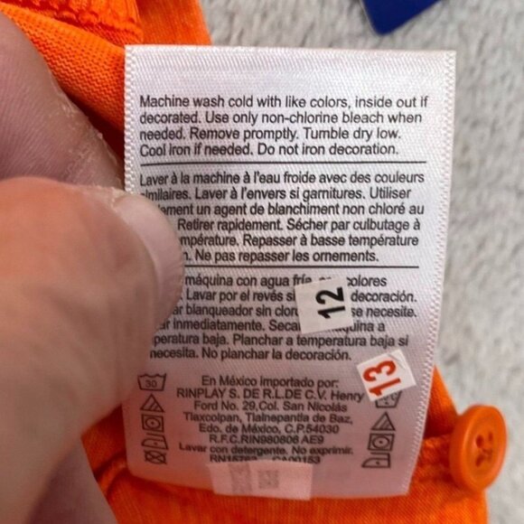 NWT Champion Mens Polo Shirt Size 2XL Clemson Tigers Top Short Sleeve Orange - Picture 7 of 11